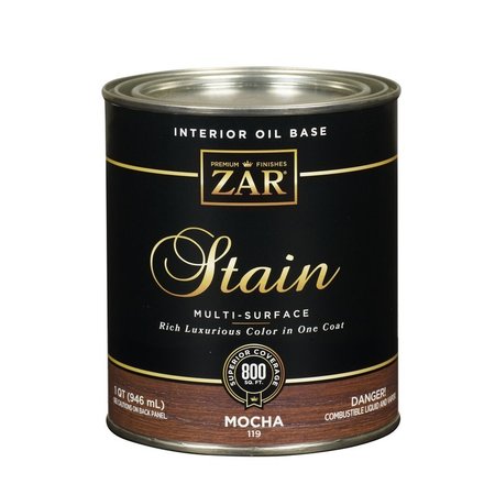 ZAR Semi-Transparent Mocha Oil-Based Polyurethane Wood Stain 1 qt 11912